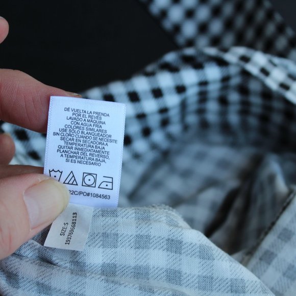 Wallflower Size Small Shorts - Black and White Checkered Pattern - Picture 11 of 11